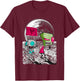 Nickelodeon Invader Zim Man on the Moon T-Shirt - T-Shirt | Maroon