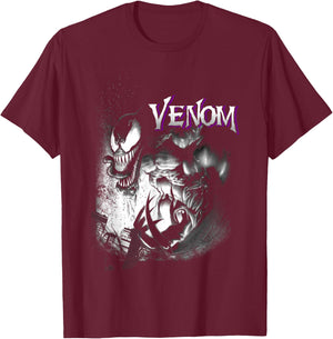 Marvel Venom City Shadows Graphic T-Shirt - T-Shirt | Maroon