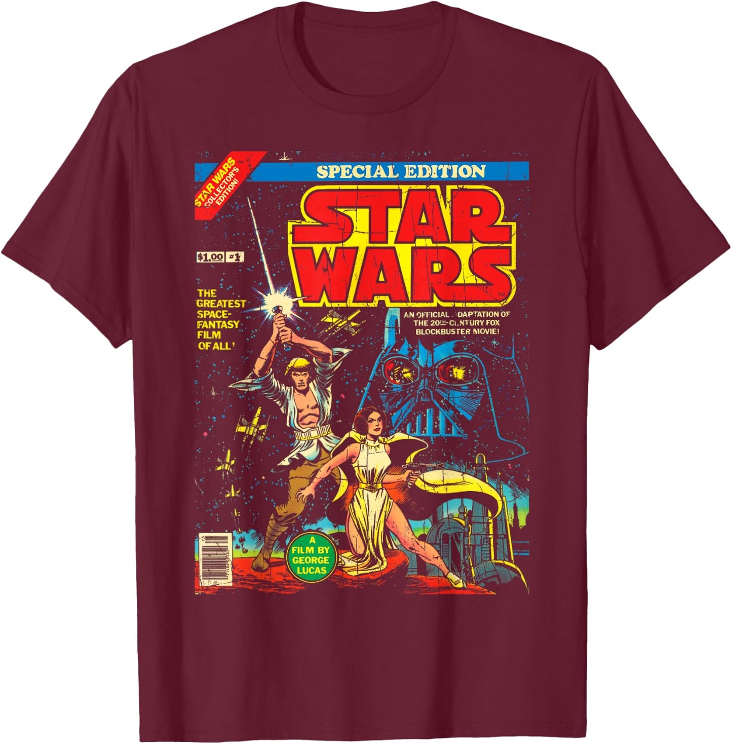 Star Wars Special Edition Comic Book T-Shirt - T-Shirt | Maroon