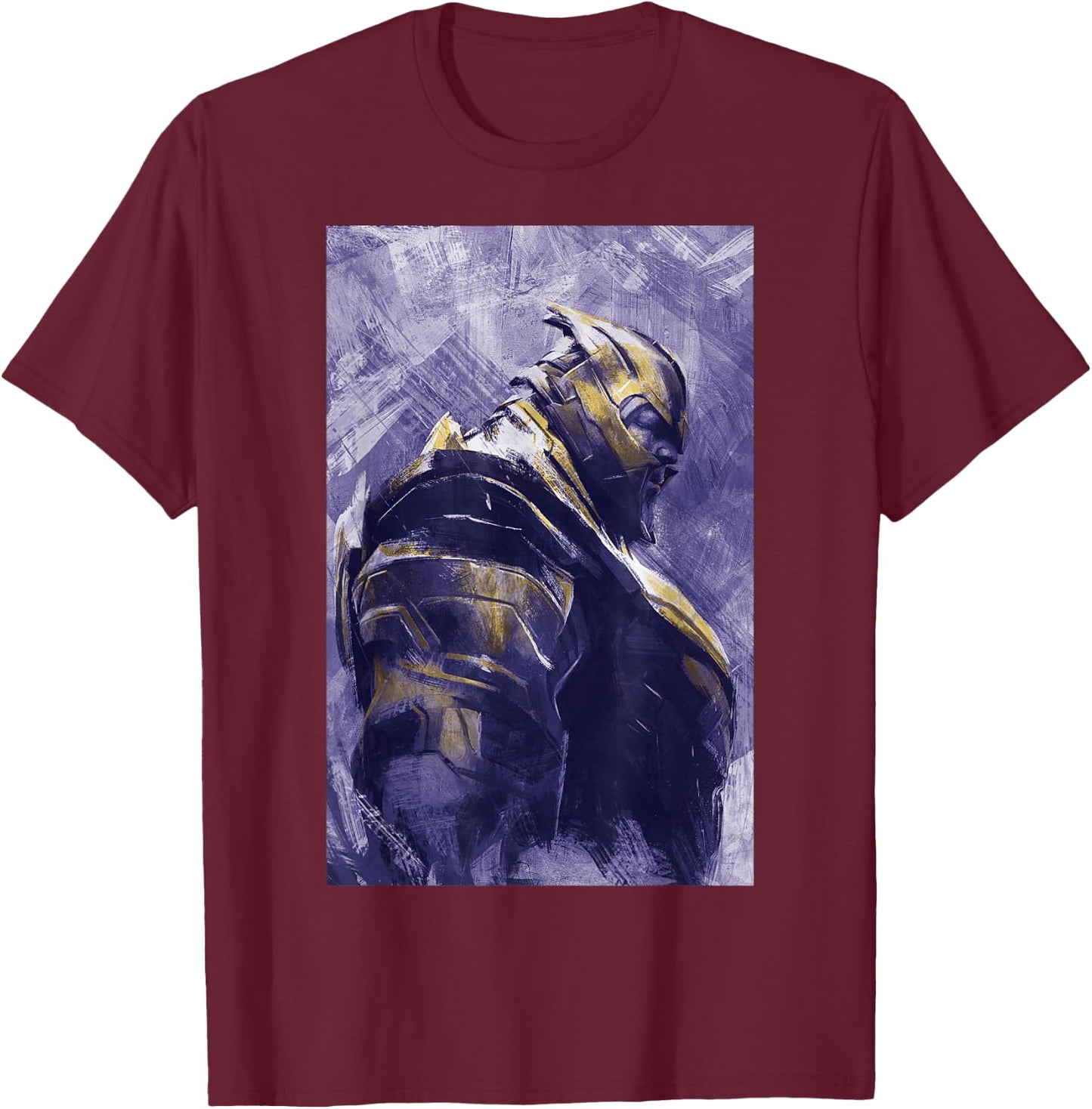 Marvel Avengers Endgame Thanos Painting Graphic T-Shirt - T-Shirt | Maroon