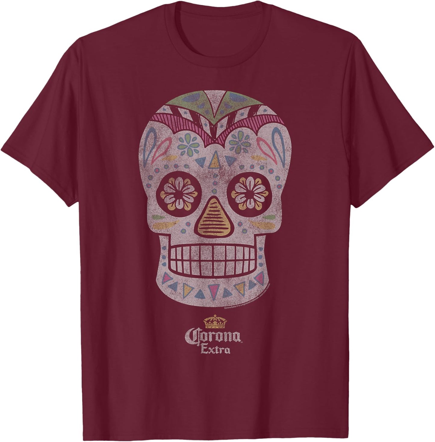 Corona Logo Soft Hand Feel T-Shirt - T-Shirt | Maroon