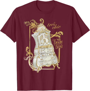 Disney Beauty & The Beast Wardrobe Tres Chic Graphic T-Shirt - T-Shirt | Maroon