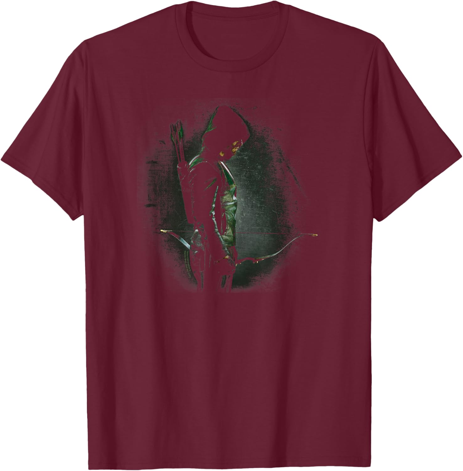 Arrow TV Series in The Shadows T-Shirt - T-Shirt | Maroon