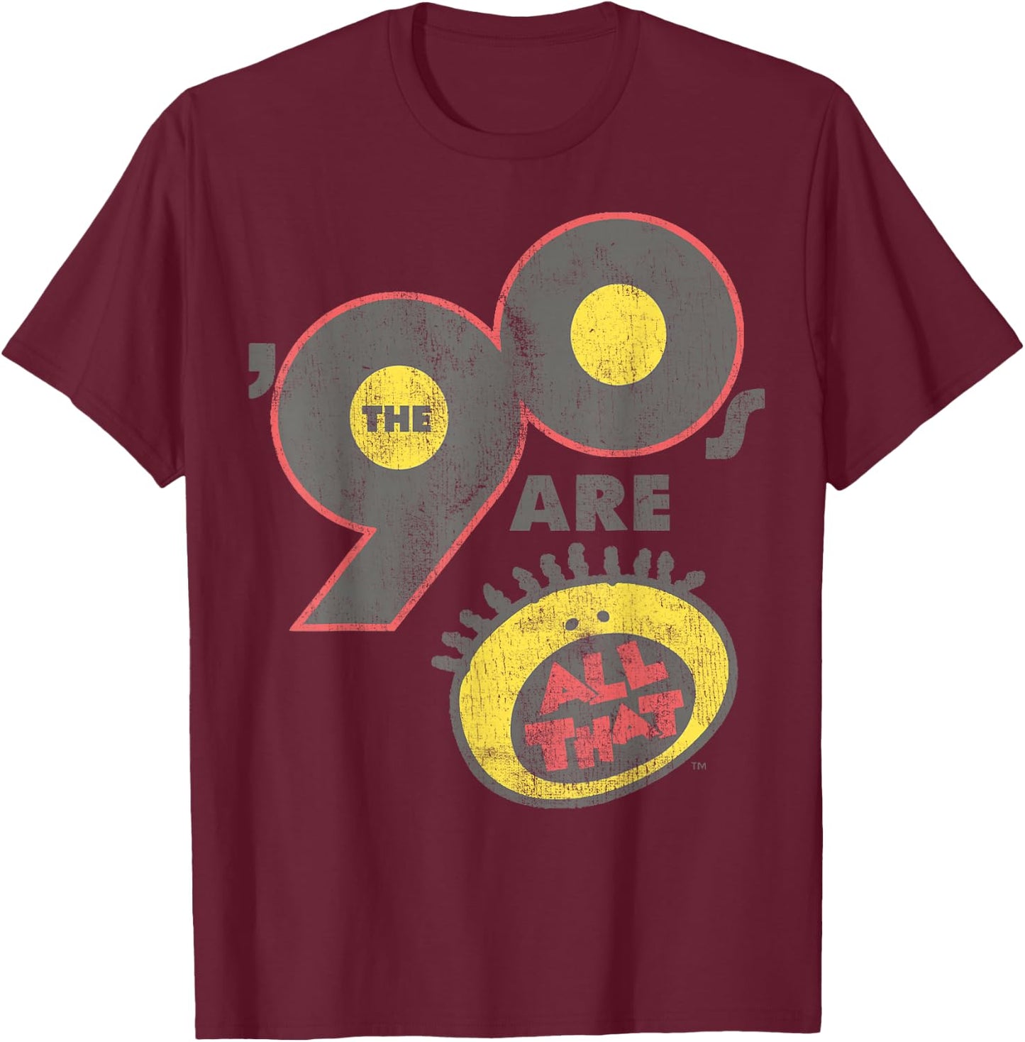All That The Nineties Are Vintage Retro Graphic T-Shirt - T-Shirt | Maroon