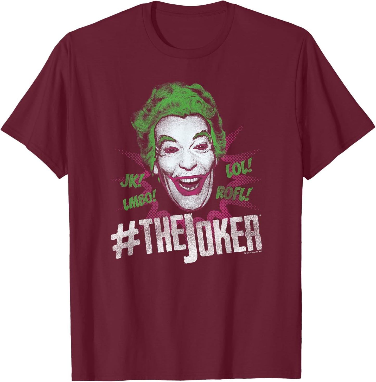 Batman Classic TV Series #Joker T Shirt T-Shirt - T-Shirt | Maroon