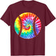 Tie Dye Colorful Baseball Lover Player Cute Tie Dye Baseball T-Shirt - T-Shirt | Maroon
