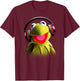 Disney - Muppet Babies Kermit Headphones T-Shirt - T-Shirt | Maroon