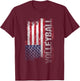 USA Flag Volleyball Kids Men T-Shirt - T-Shirt | Maroon