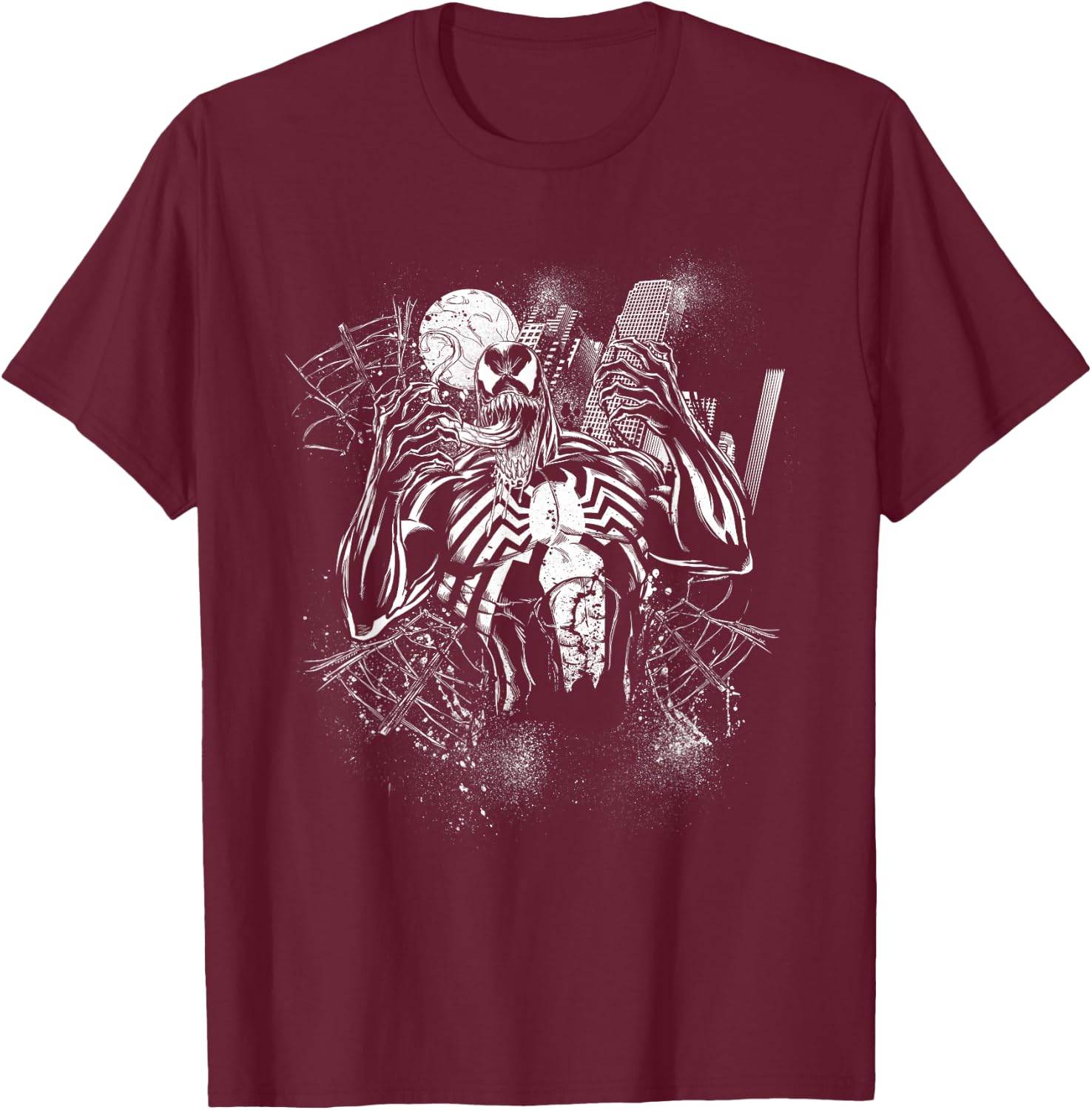 Marvel Venom Taunting Hospitality Dinner Host T-Shirt - T-Shirt | Maroon