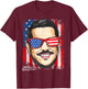 Impractical Jokers Patriotic Sal Hooded T-Shirt - T-Shirt | Maroon