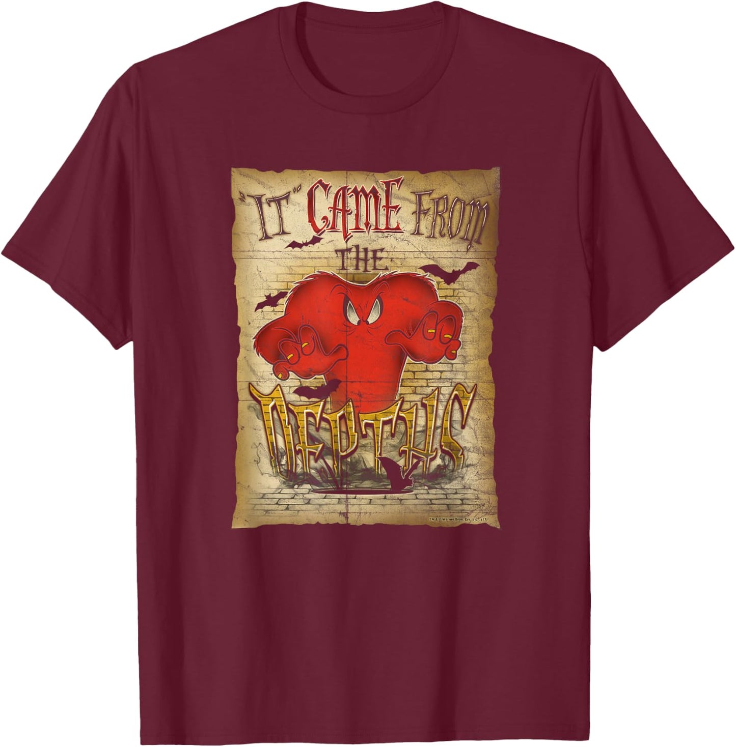 Looney Tunes The Depths T-Shirt - T-Shirt | Maroon