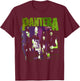 Pantera Official Vintage Group Sketch T-Shirt - T-Shirt | Maroon