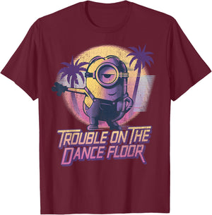 Despicable Me Minions Tropical Dance Trouble Graphic T-Shirt - T-Shirt | Maroon