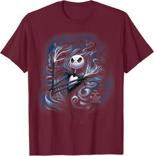 Disney - Nightmare Before Christmas Jack Fog T-Shirt - T-Shirt | Maroon