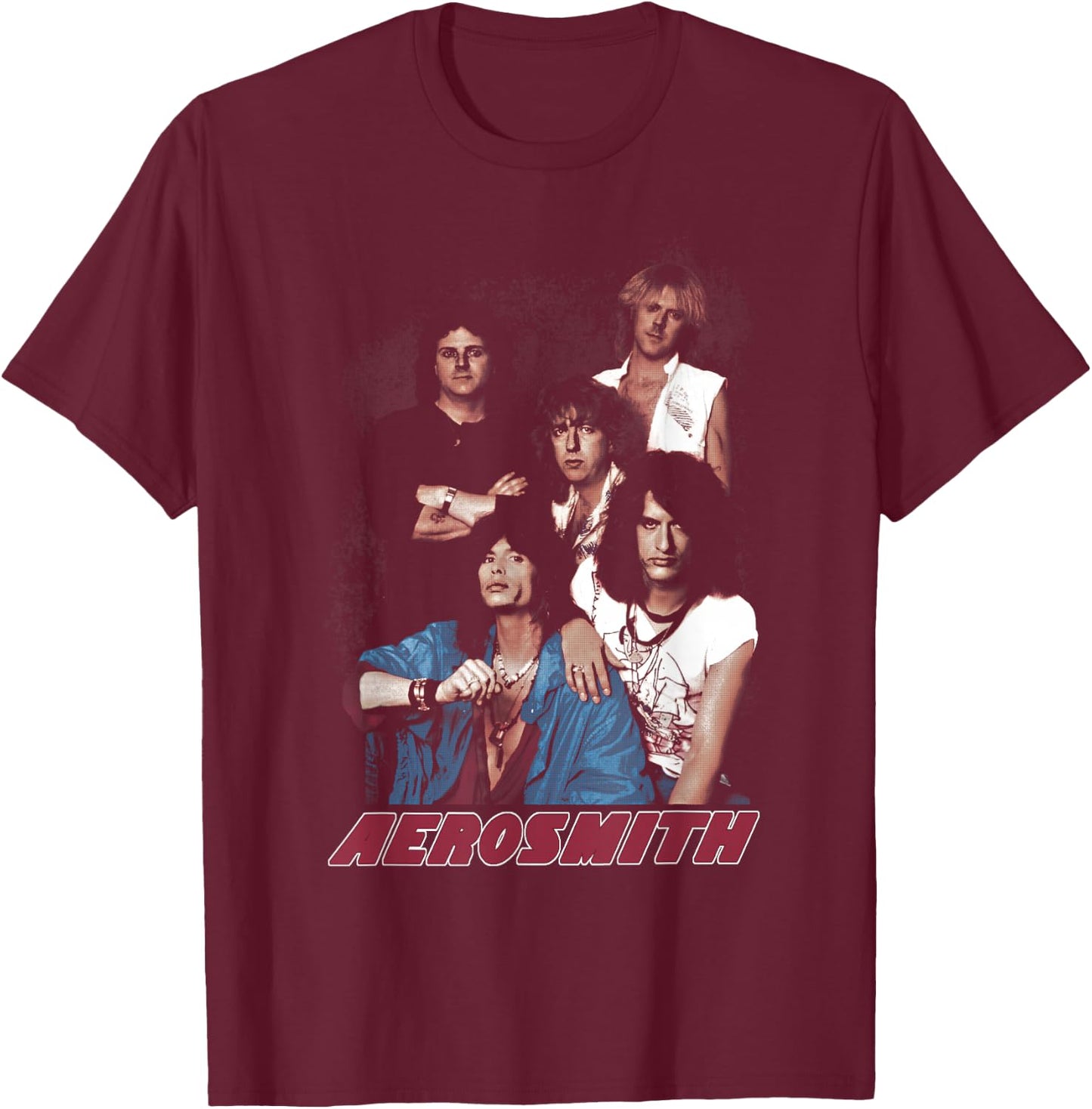Aerosmith - Portrait T-Shirt - T-Shirt | Maroon