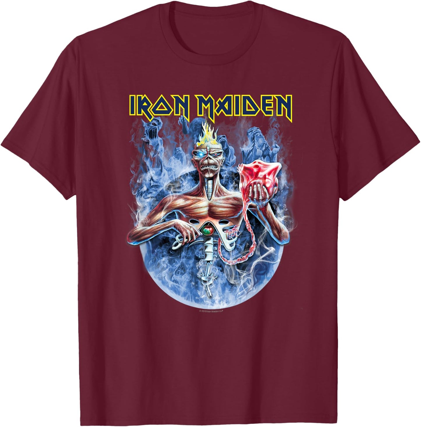 Iron Maiden - 7th Son Duo T-Shirt - T-Shirt | Maroon
