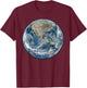 Earth Planet Earth in Space The Blue Planet T-Shirt - T-Shirt | Maroon