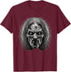 Scary Witch Face Evil Witch Halloween Costume T-Shirt - T-Shirt | Maroon