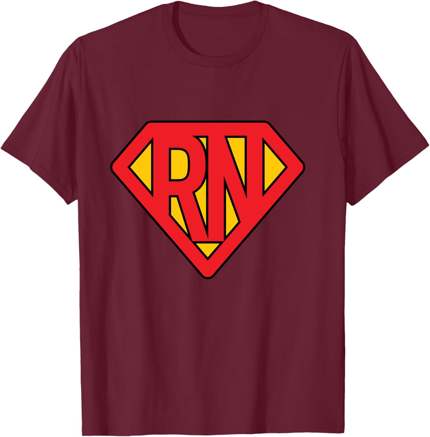 Super Nurse RN superhero Registered Nurse Hero T-Shirt - T-Shirt | Maroon