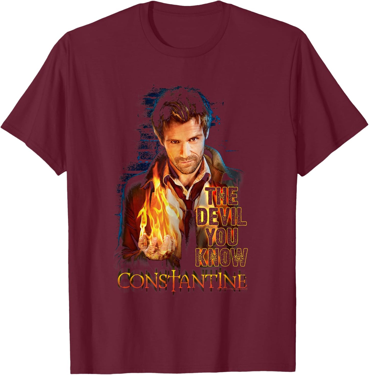 Constantine Devil You Know T-Shirt - T-Shirt | Maroon