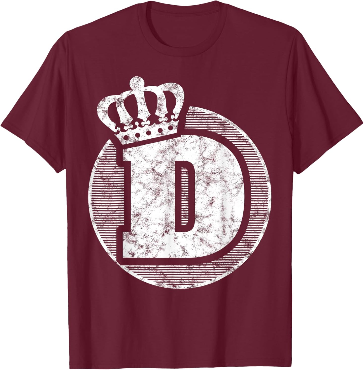 Cool ABC Name Shirt Letter D Character D Case Alphabetical D T-Shirt - T-Shirt | Maroon