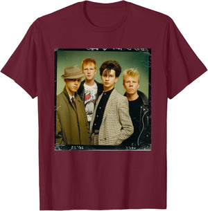 Depeche Mode London Photo Shoot by Simon Fowler T-Shirt - T-Shirt | Maroon