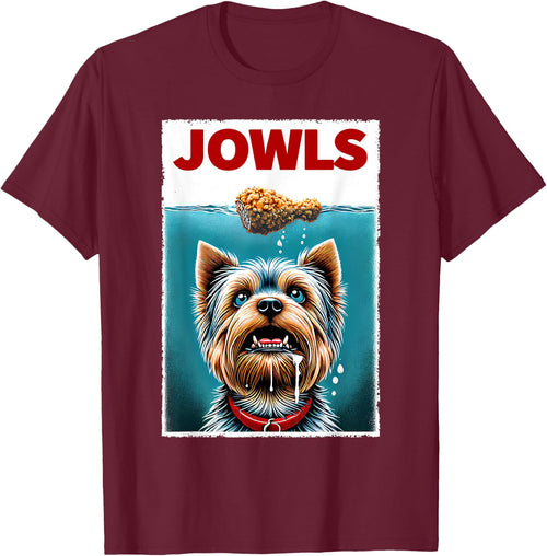 Funny Yorkshire Terrier and Fried Chicken Parody Jowls