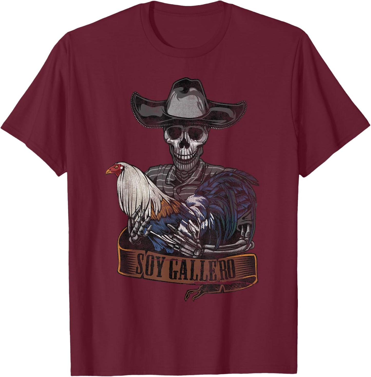 Cockfight Enthusiast Shirt - Vintage Soy Gallero T Shirt T-Shirt - T-Shirt | Maroon