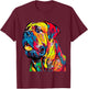 Cane Corso Italian Mastiff Dog Head T-Shirt - T-Shirt | Maroon