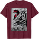 Marvel Black Widow Classic Retro Panel Art Graphic T-Shirt - T-Shirt | Maroon