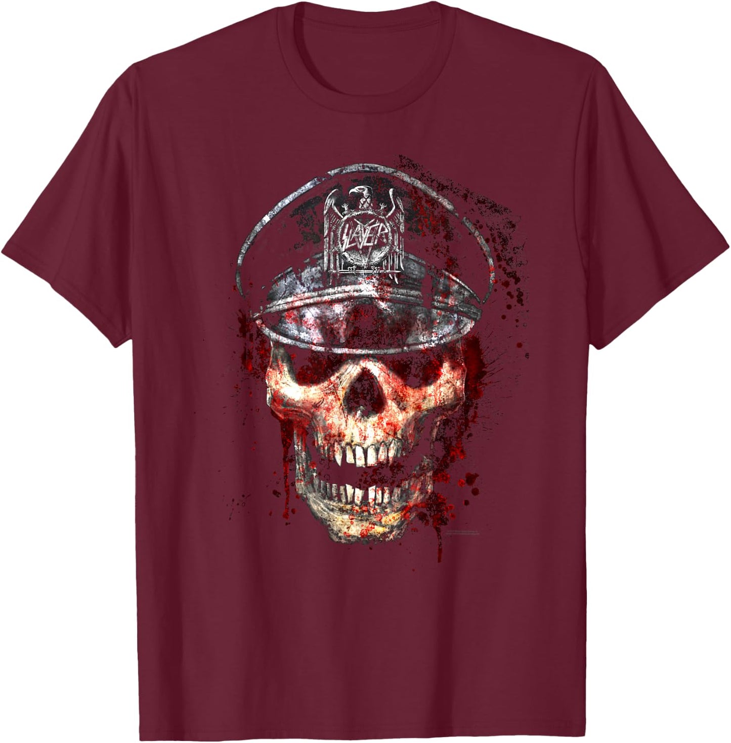 Slayer Eagle Crest T-Shirt - T-Shirt | Maroon