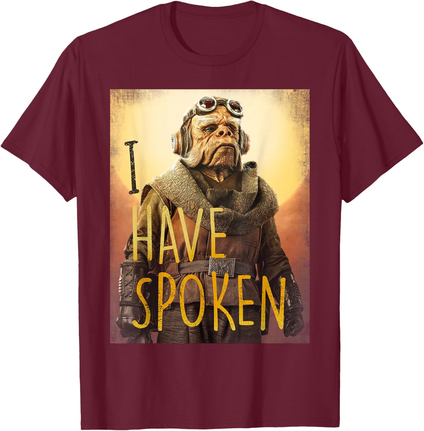 Star Wars The Mandalorian Kuiil I Have Spoken T-Shirt - T-Shirt | Maroon
