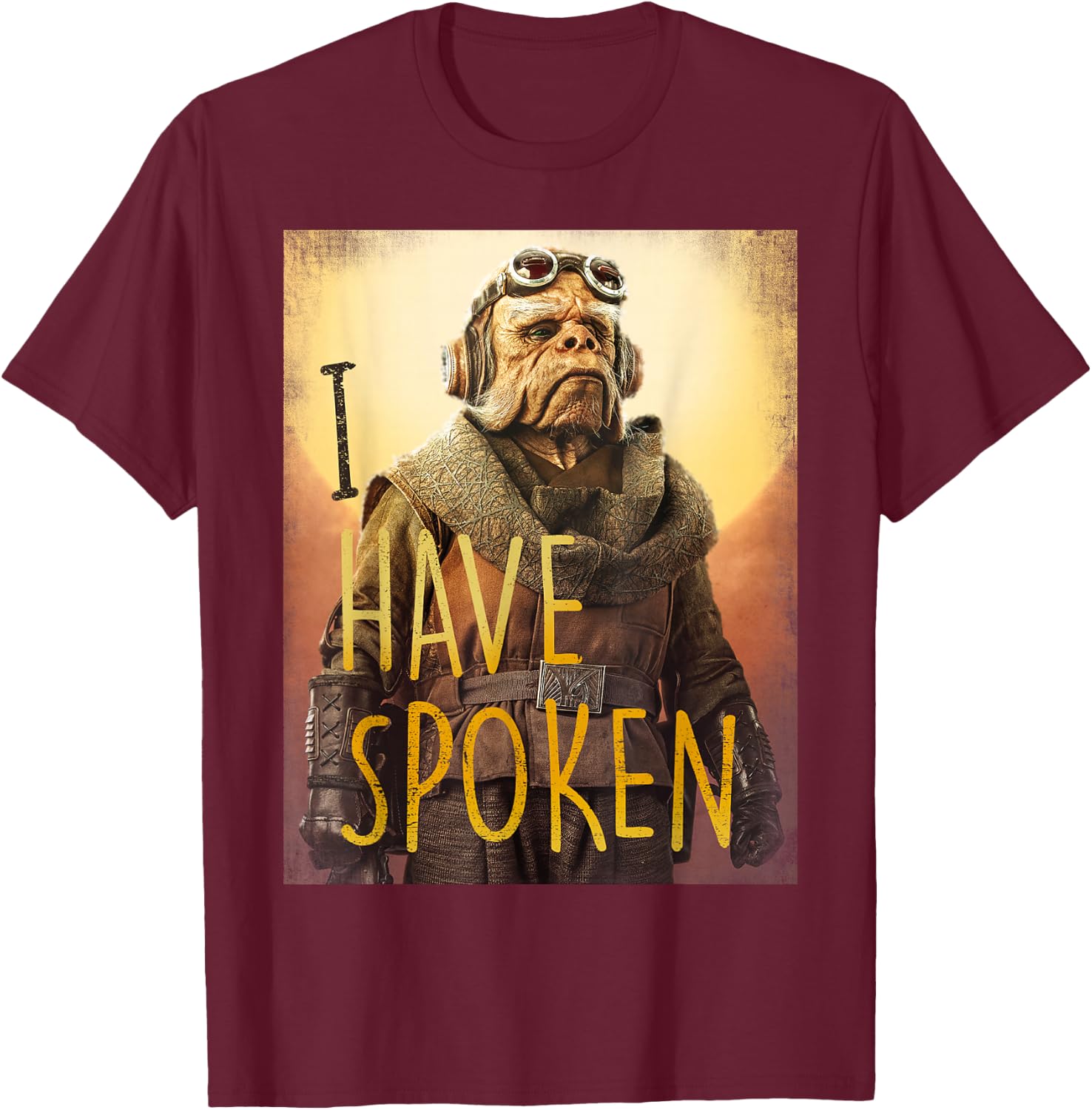 Star Wars The Mandalorian Kuiil I Have Spoken T-Shirt - T-Shirt | Maroon