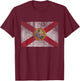 Florida Flag Vintage Fade Men Women Kids Youth Toddlers T-Shirt - T-Shirt | Maroon