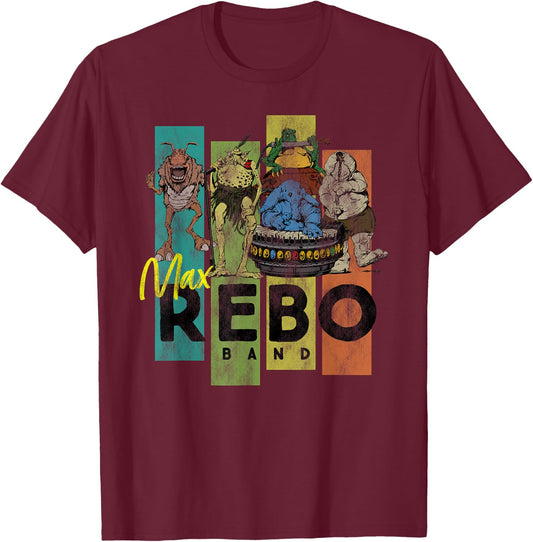 Star Wars Aliens Max Rebo Band Vintage Concert T-Shirt - T-Shirt | Maroon