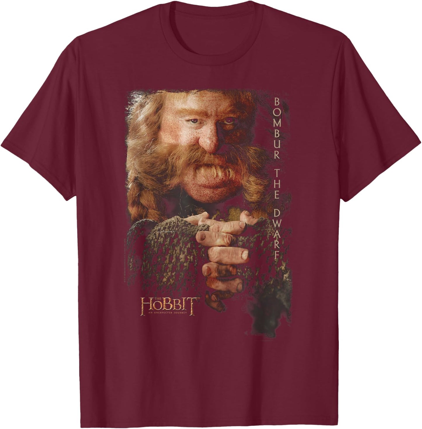 Hobbit Bombur T Shirt T-Shirt - T-Shirt | Maroon