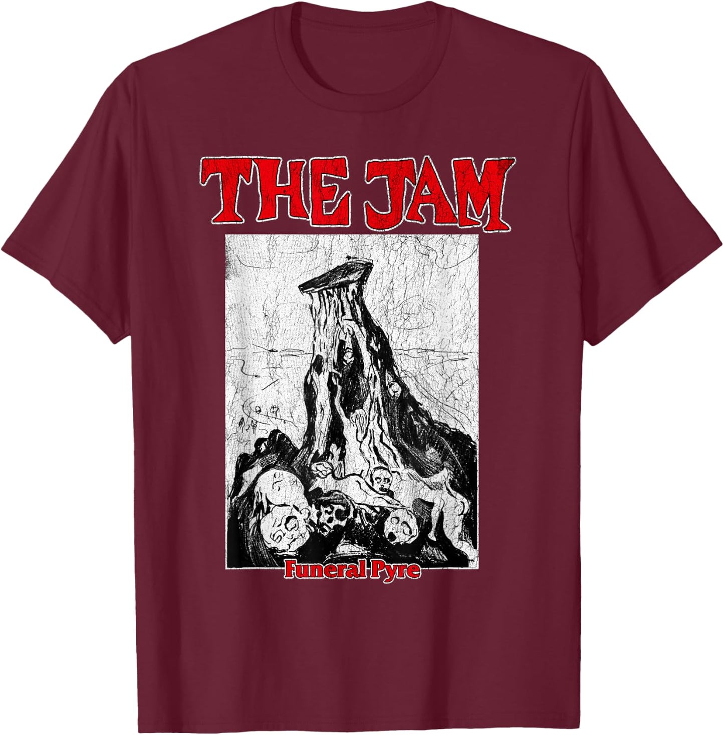 The Jam Official Funeral Pyre T-Shirt - T-Shirt | Maroon