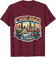 Chicago Illinois Souvenir City State Vintage Memorabilia T-Shirt - T-Shirt | Maroon