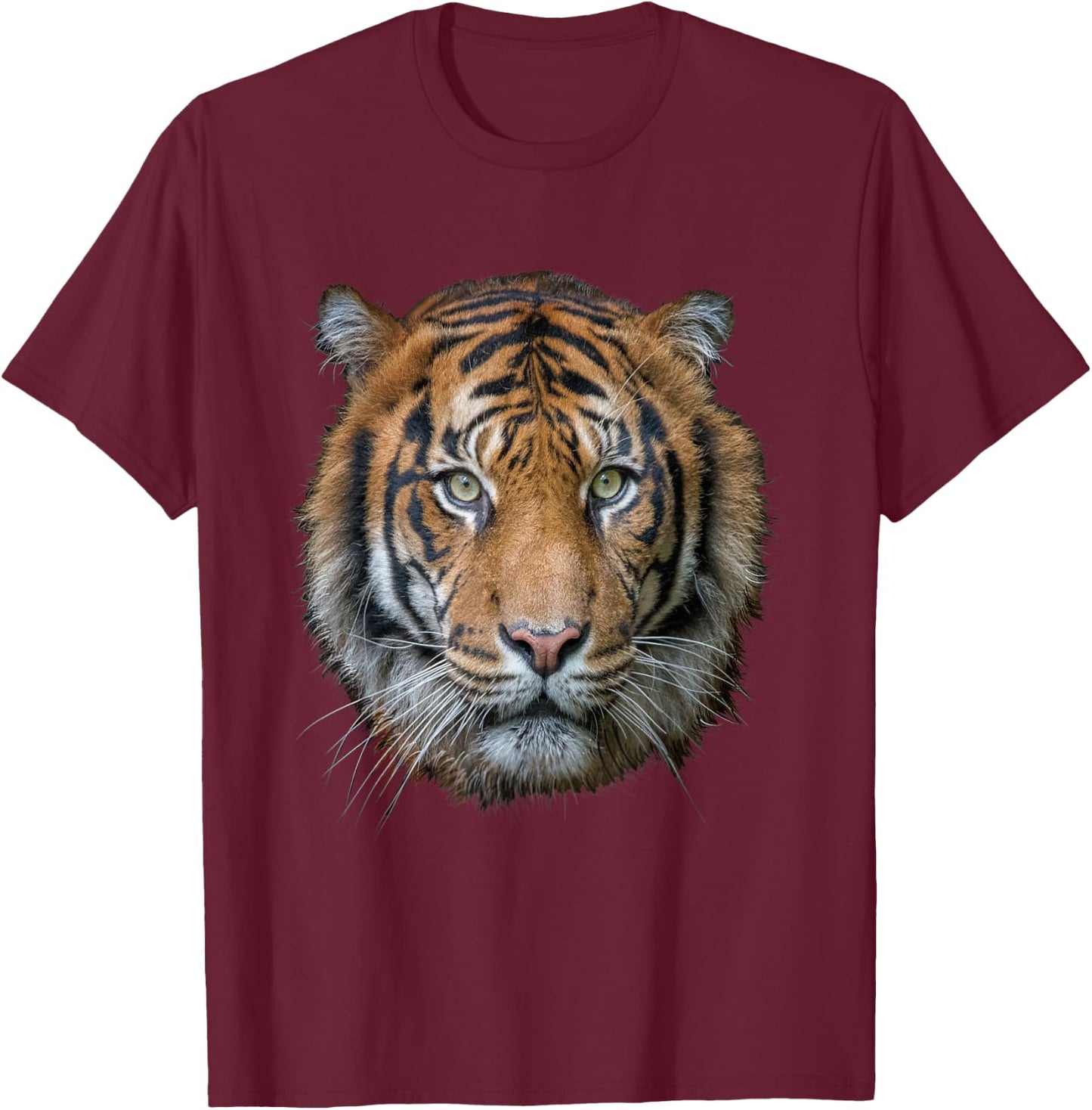 A Bengal Tiger cat wildlife shirt T-Shirt - T-Shirt | Maroon