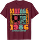Born in 1986, Greatest Hits Limited Edition 1986 Birthday T-Shirt - T-Shirt | Maroon