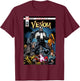 Marvel Venom Lethal Pileup Comic Cover Graphic T-Shirt - T-Shirt | Maroon