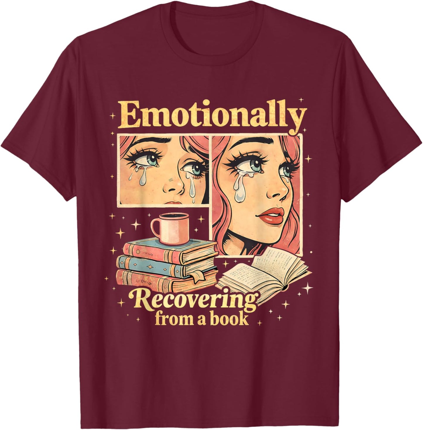 Book Nerd T-Shirt - T-Shirt | Maroon