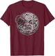 Rocket Ship Moon Face T-Shirt - T-Shirt | Maroon