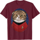 Star Trek Scotty Cat Formation T-Shirt - T-Shirt | Maroon