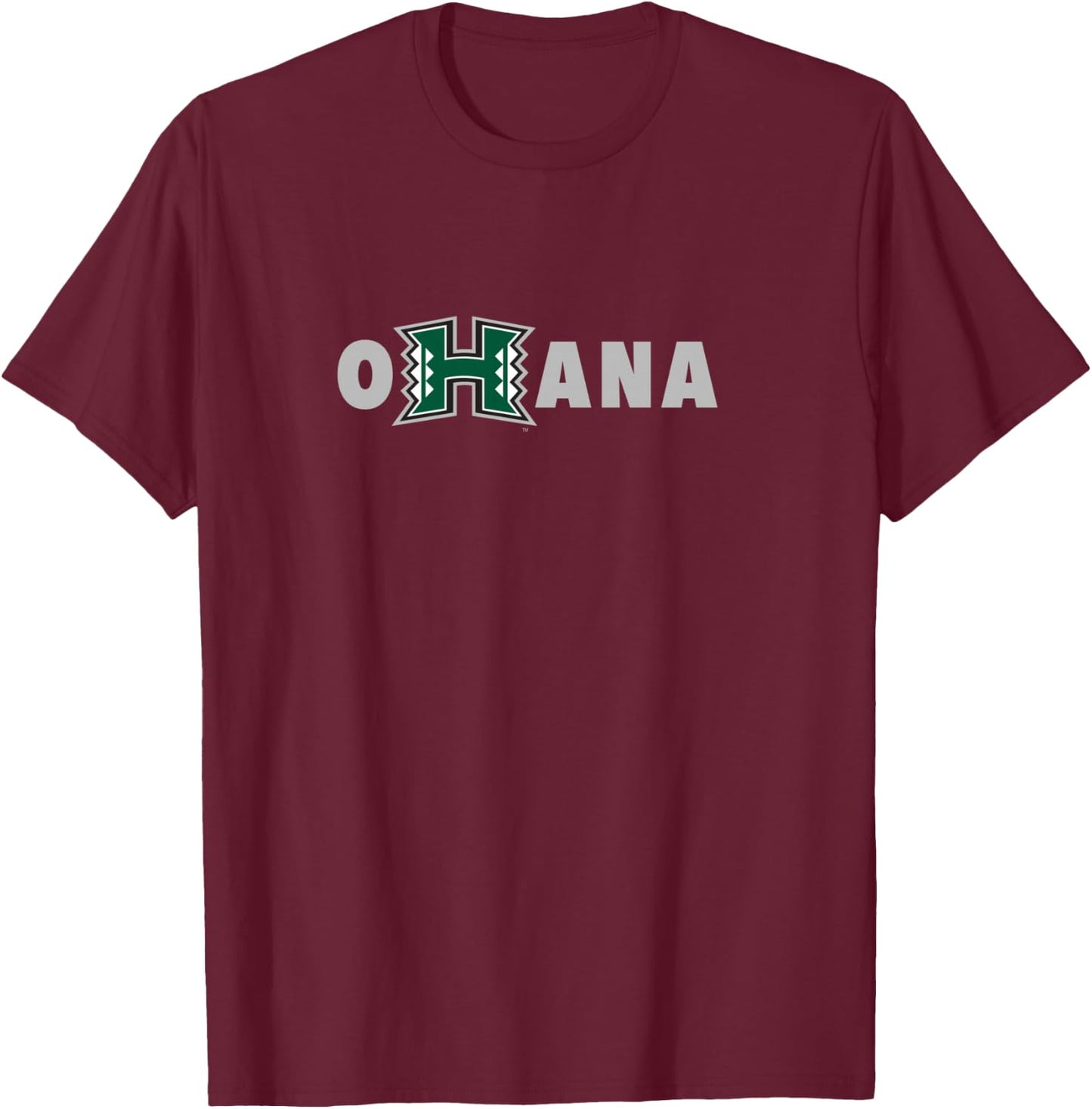University of Hawaii Rainbow Warriors Ohana T-Shirt - T-Shirt | Maroon