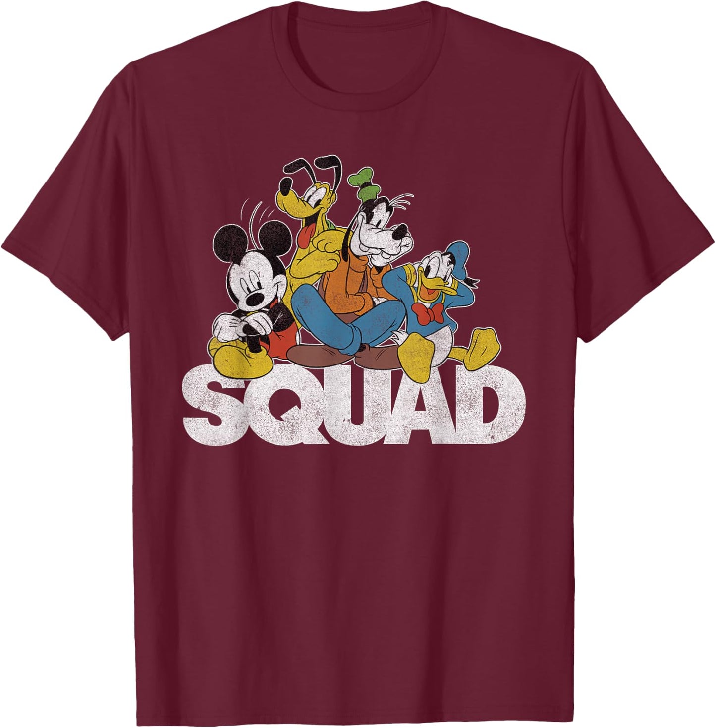 Disney - Mickey Mouse Classic Stand T-Shirt - T-Shirt | Maroon