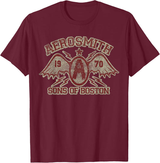 Aerosmith - Sons of Boston T-Shirt - T-Shirt | Maroon