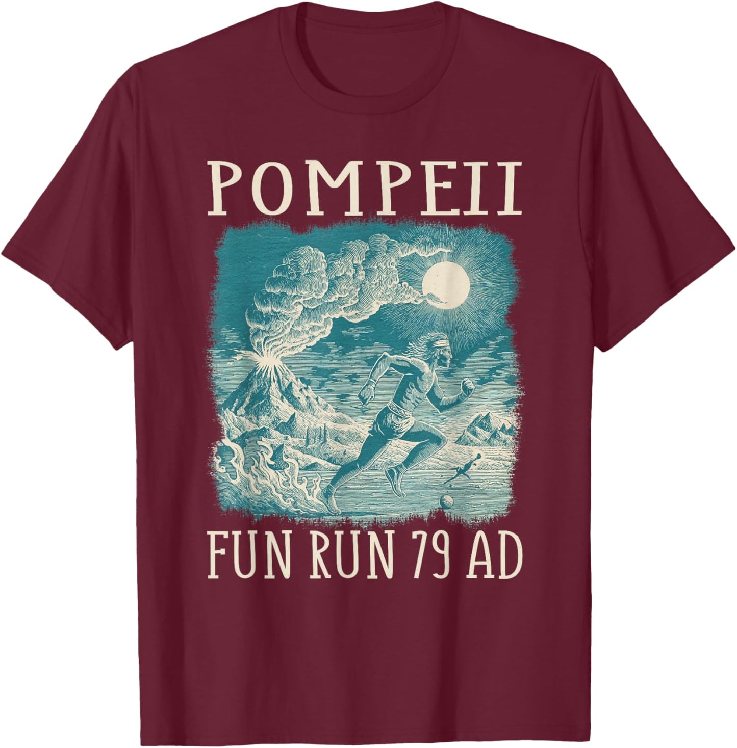 Pompeii Fun Run T-Shirt - T-Shirt | Maroon
