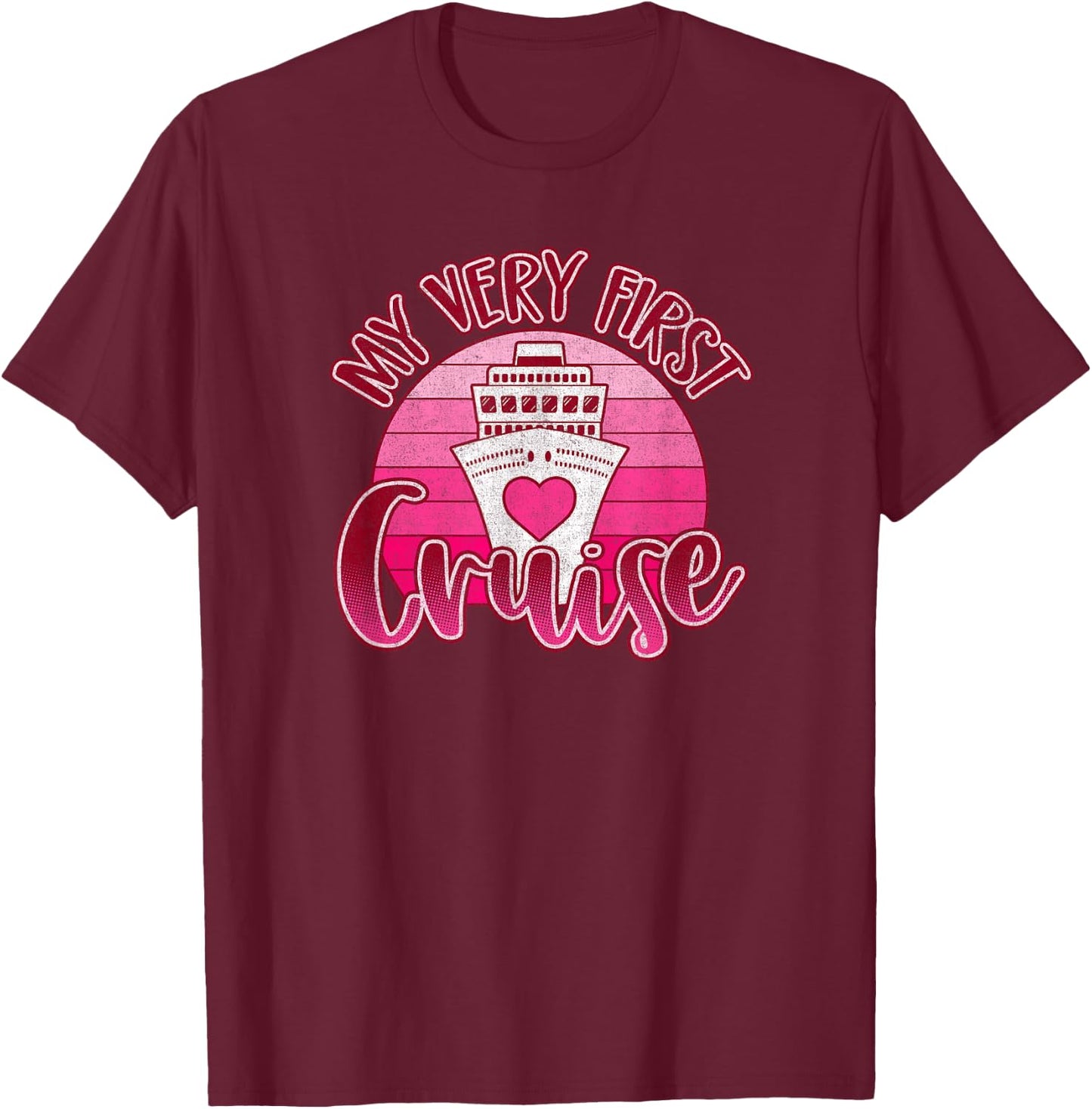 Cute Cruise Shirts for Girls My Very First Cruise T-Shirt - T-Shirt | Maroon