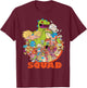 Nickelodeon 90's Nicktoons Squad Graphic T-Shirt - T-Shirt | Maroon